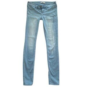Hollister Skinny Jeans Light Wash W25 L29 Size 1R Low Rise